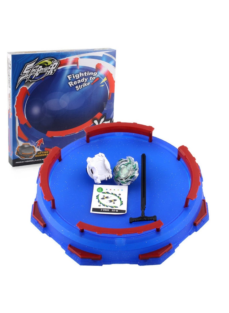 Bursting Beyblade Peripheral Accessories Battle Disc Rotation Battle DIY Competition Disc Toy (XD168-15 Disc In Blue Box Delivery of ruler transmitter) - Image 1