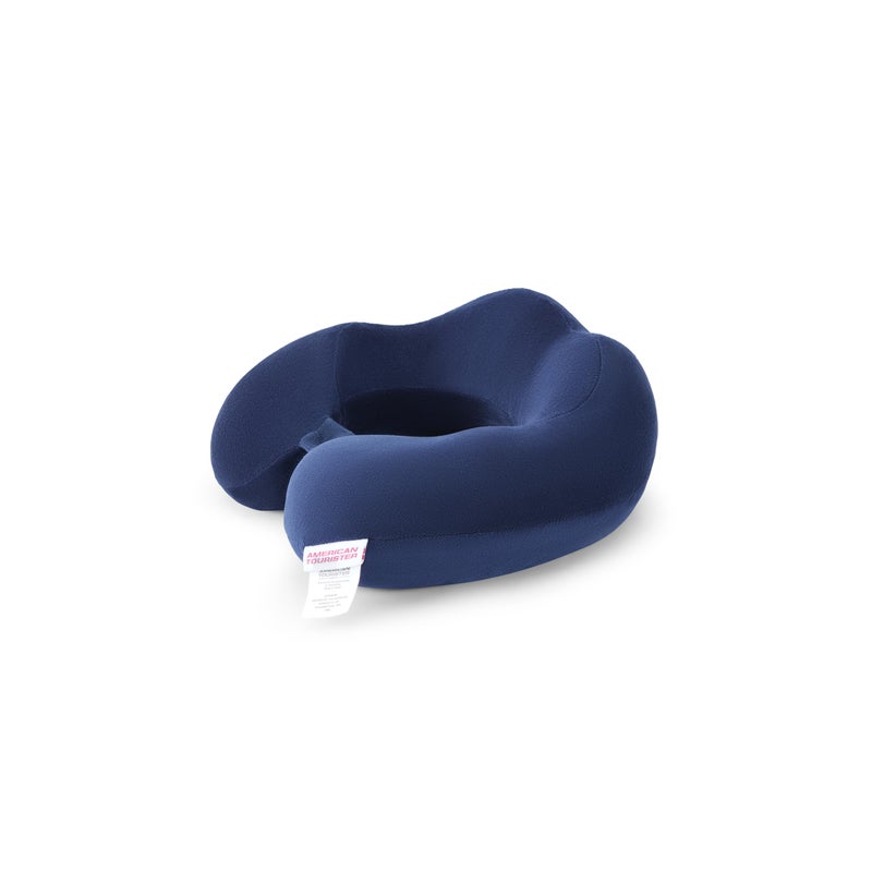 American Tourister Memory Foam | Travel Pillow | Neck & Lumbar Support for Men and Women | Memory Foam Comfort | Navy - Image 5