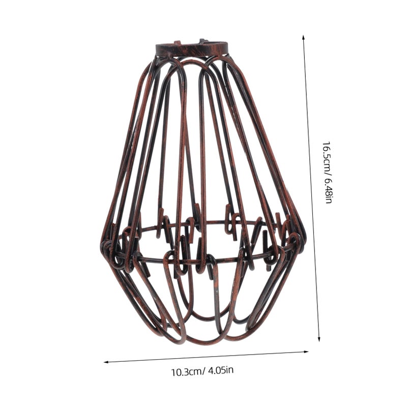 Vintage Iron Wire Lampshade Cover For Dining Room Porch Lighting DIY Home Decor - Image 3