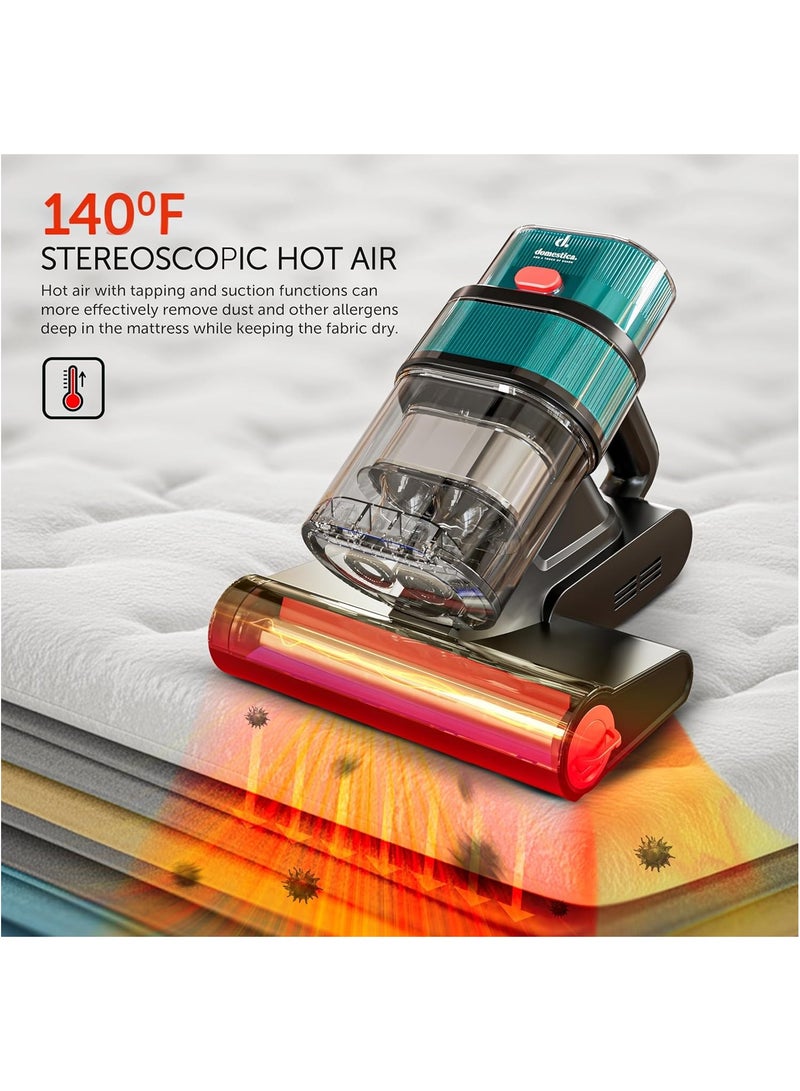 Generic Dustro Pro Handheld Mites Vacuum Cleaner for Bed | Dust Vacuum Cleaner for Sofa 16KPA Suction | Vacuums for Mattresses Home with Digital Display, UV-C,45000Rpm & 60°C Heat Air  - Image 4