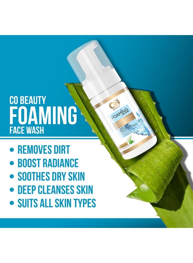 CO Beauty 1% Salicylic Acid,1% Glycolic Acid Foaming Face Wash for Remove Excess Oil, Oily Skin | Face Cleanser for Acne or Pimples | Men & Women- Pack of 2 (100mlx2) (2) - Image 2