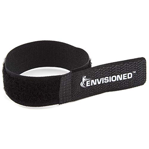 ENVISIONED Fire Retardant Reusable Cable Ties Heat Resistant Cable Straps 30 Pack Black 34 x 8 - Image 1