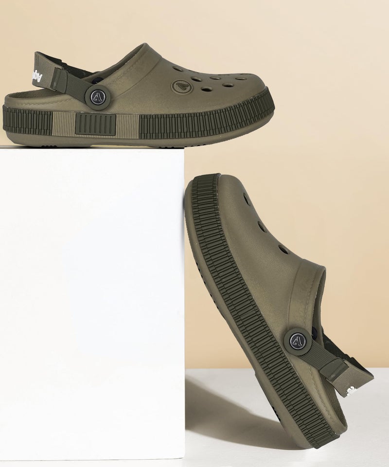 Aqualite Men's NEO-153 Trendy Stylish Fashionable Clogs with Back-Strap| Sandals with Lightweight Regular wear Casual Clogs with Ultra Soft & Flexibility Technology. - Image 2