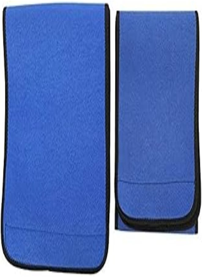 OR Waist Trimmer Belt Wrap Stomach Slimming Fat Burn Weight Loss Body for Men Width 25cm Length 100cm Blue 