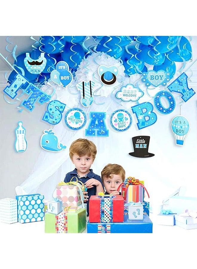 Candy Favour Gift Boxes - Ribbon Box - 20 Pieces Baby Box - Footprints - For Showers - Kids Birthday - Wedding Party - Partys - Blue - Image 4