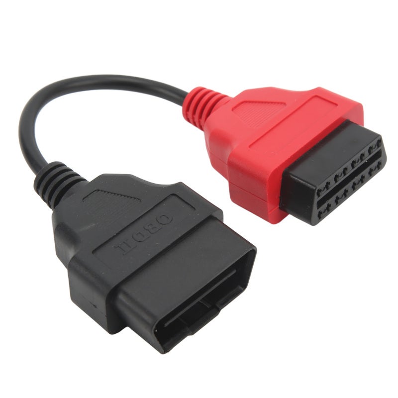 OBD2 Scanner Adaptor Cable Red SRS Diagnostic Cable Replacement for Fiat EcuScan - Image 3