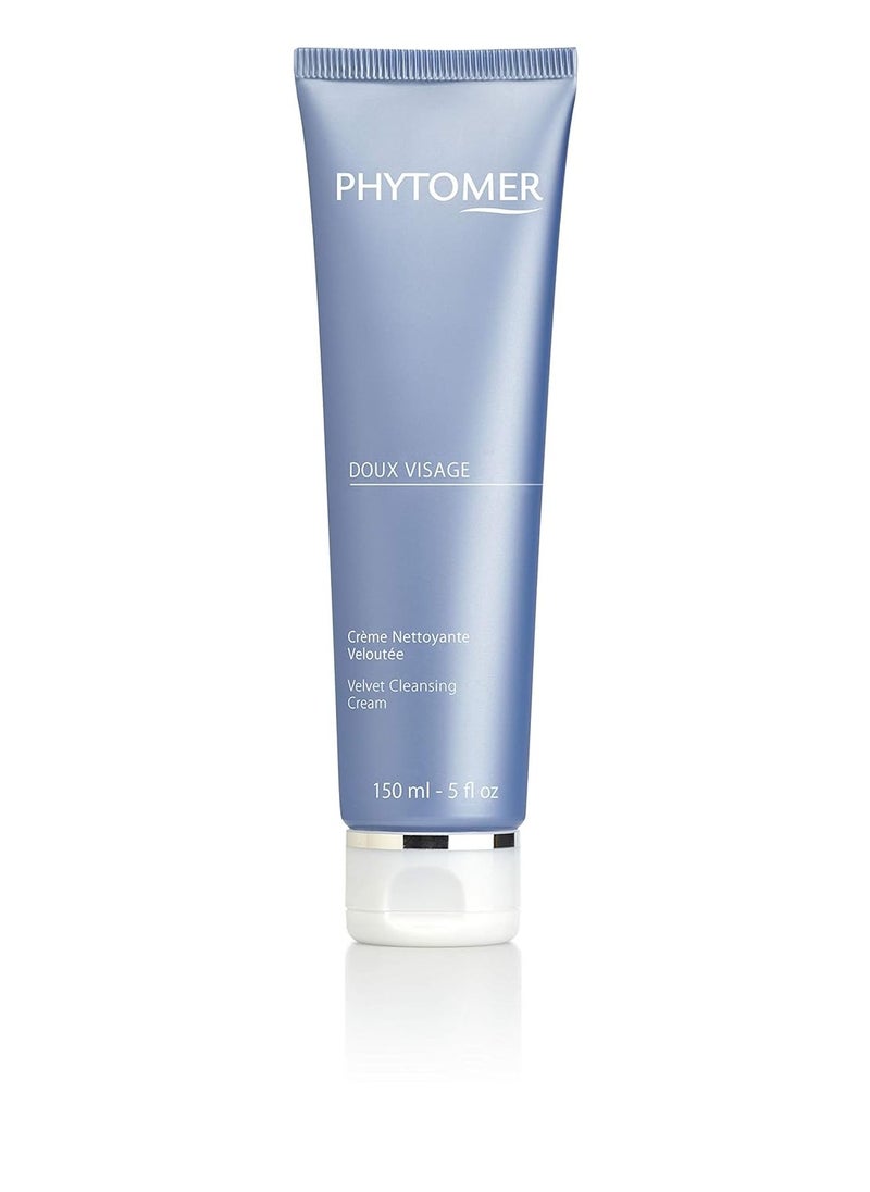 Phytomer - Phytomer Doux Visage Velvet Facial Cleansing Cream | Gentle Facial Cleanser & Make-up Remover | For Soft, Hydrated Skin | Safe & Natural Ingredients | Sustainable & Eco-Friendly | 150ml - Image 1