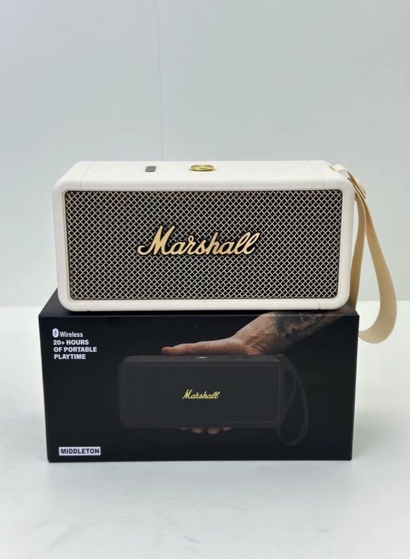 مارشال إمبرتون المدمجة المحمولة مكبر الصوت الأبيض