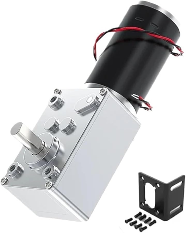 24V 27RPM محرك تيار مستمر دودي أحادي 12V 24V قابل لتعديل السرعة وعزم دوران عالي - Image 2