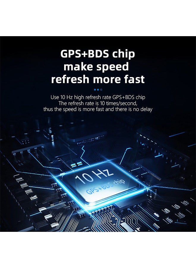 Generic - Car HUD Display, HUD Head Up Display High Definition Speedometer Car Safe Driving Computer Speed and Voltage Alarm for All Vehicles, 3D Reflection Display - Image 1