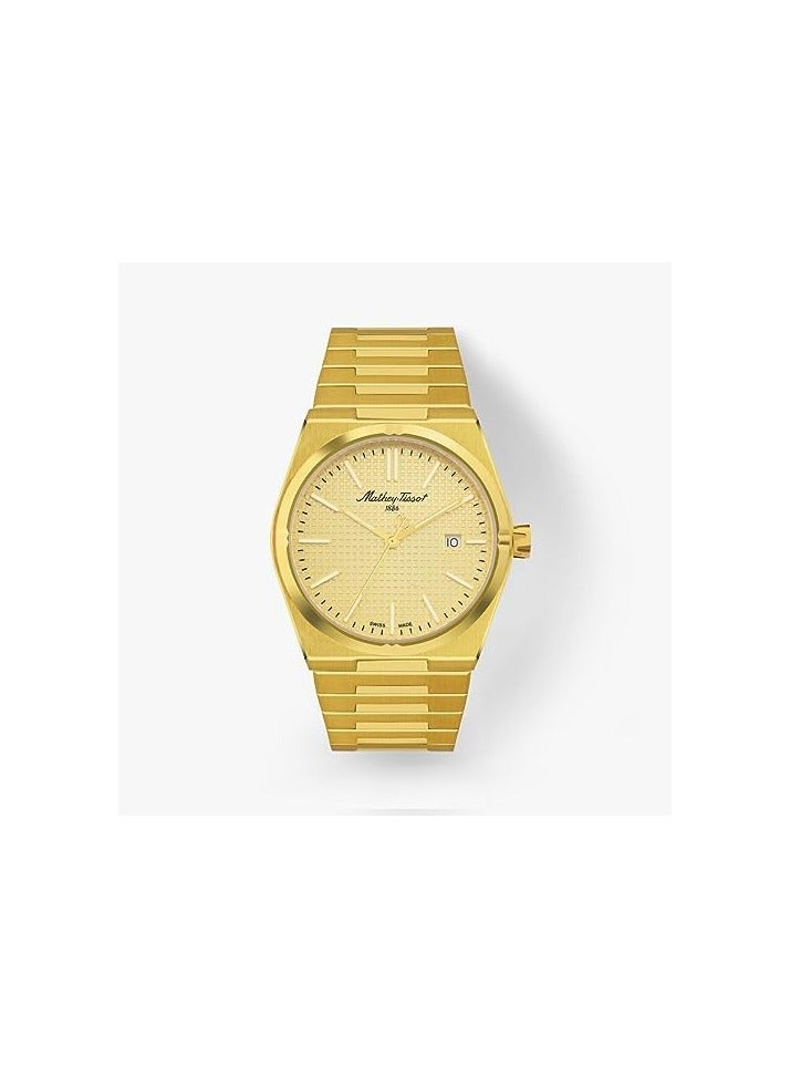 Mathey-Tissot Quartz Gold Dial Men's Watch H117PDI - Image 1