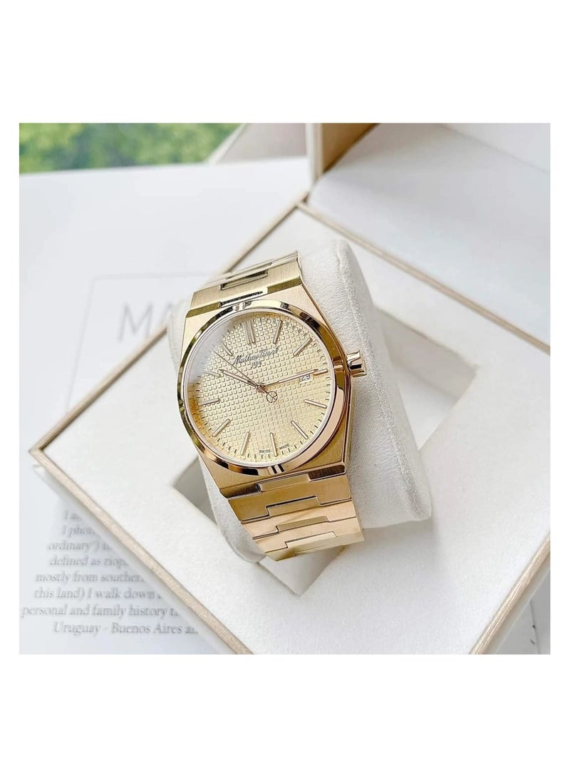 Mathey-Tissot Quartz Gold Dial Men's Watch H117PDI - Image 2