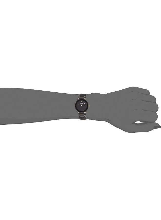 سيتيزن ساعة نسائية ستانلس ستيل بحزام Eco-Drive GA1055-57F - 29.5 مم