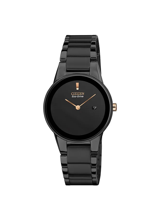 CITIZEN Women's Analog Round Shape Stainless Steel Wrist Watch GA1055-57F 30 Mm