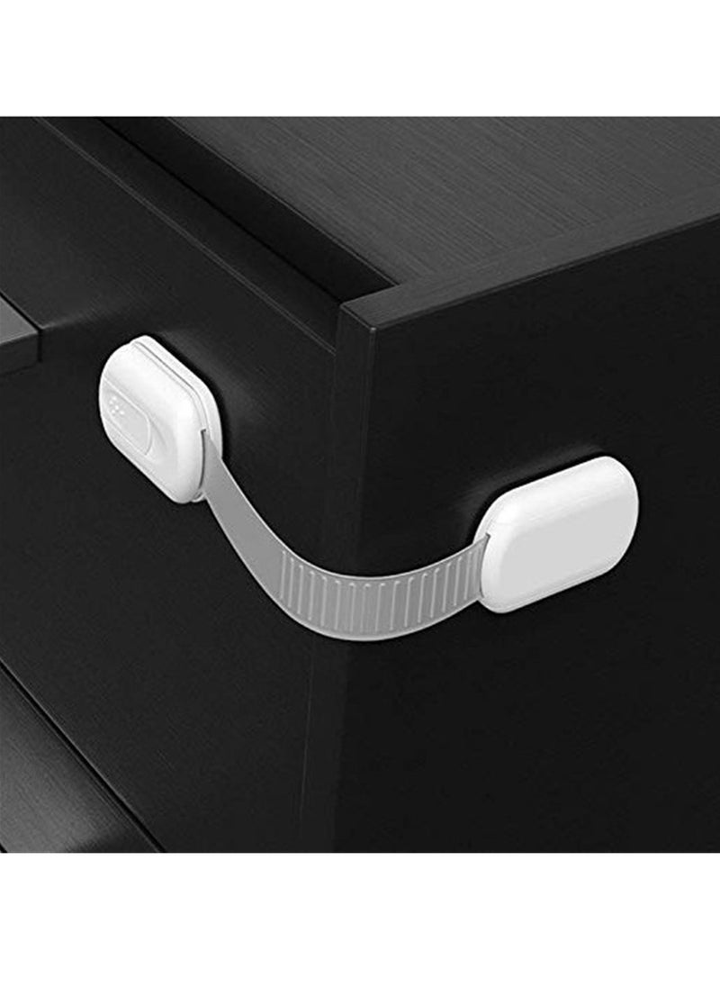 Generic 6 Pcs Adjustable Baby Safety Locks Child Safety Drawer Cabinet Strap Locks  - Image 4