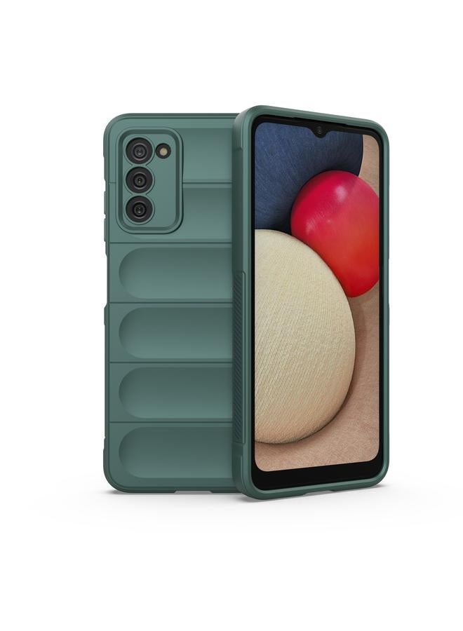 erorex Case For Samsung Galaxy A03S North US Version 165.8mm Magic Shield TPU + Flannel Phone Case - Image 1