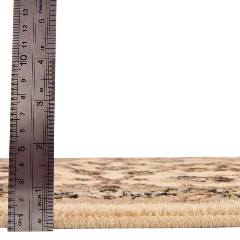 Unique Loom Sialk Hill Collection Area Rug - Washington (5' 3" x 8' Rectangle Ivory/Black) - Image 3