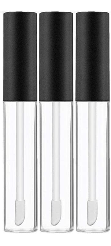 M.C. PIPWALA MC PIPWALA 5ml Premium Qaulity Plastic Unbreakable Travel Empty Lip GlossLip CareCostemic Oil Bottles Transparent Empty Clear Lip Containers TubesRefillable Bottle With PlugPack OF 3  - Image 1