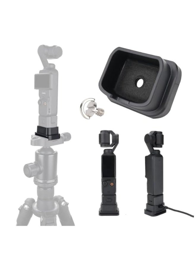 Silicone Non-Slip Base Support Base with Arca Swiss Interface for DJI Osmo Pocket 3, Silicone Non-Slip Desktop Mount, Osmo Pocket 3 Accessories, Inner softsponge Protection Accessories  - Image 1