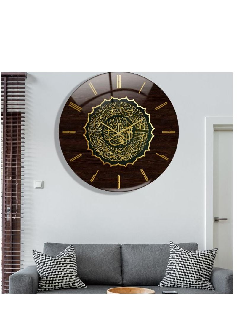 Y&D Acrylic Surah Al Ikhlas Wall Clock Islamic Calligraphy Gifts Eid Gift Ramadan Decor Luxury For Home - Image 1