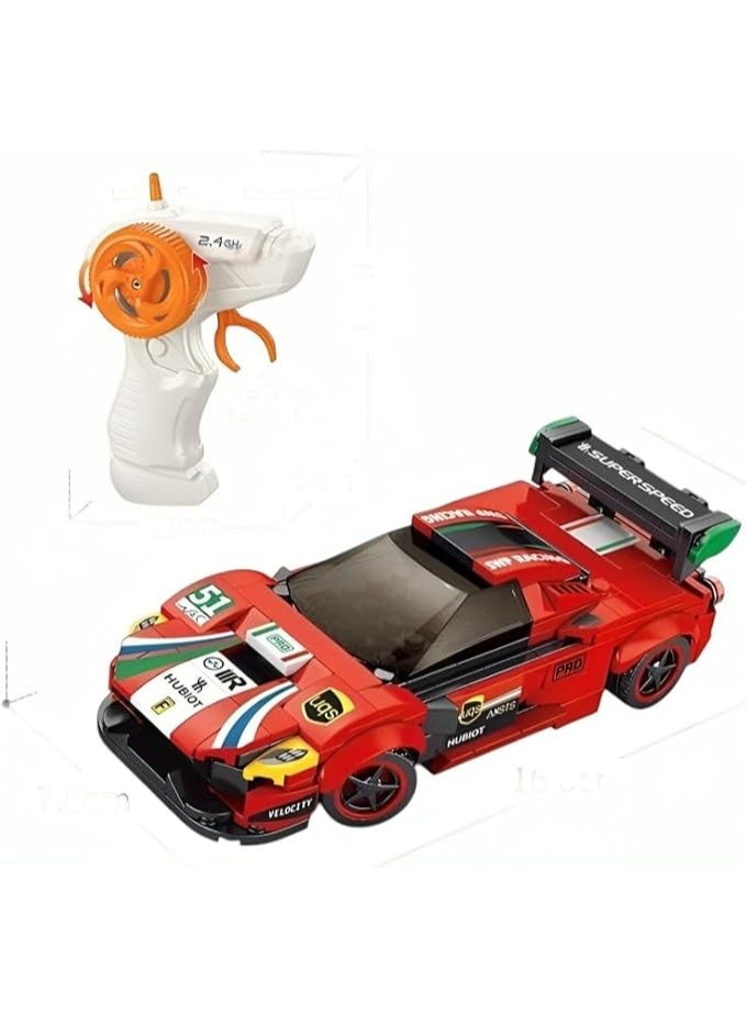 RC Car Building Kit  230 PCS, 1:20 Scale Remote Control Sports Car Toy, 2.4GHz DIY Construction Blocks Set for Kids Boys 6+ Years, STEM Educational Racing Model with Controller - Image 2