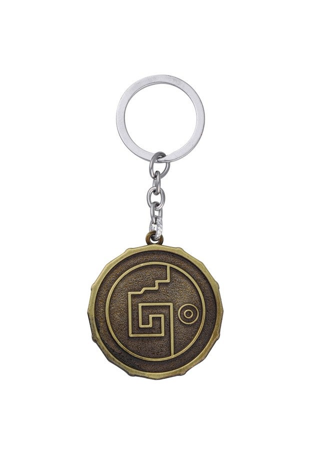 RainSound Pirates of Caribbean skull head Aztec coin metal Keychain - Image 3