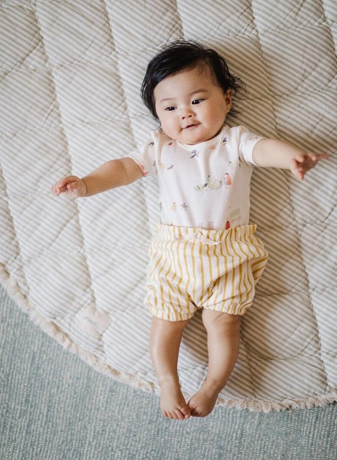 PEHR Short Sleeve Shoulder Snap One-Piece, Explore the World | 100% Organic Cotton, Unisex Baby Bodysuit with Shoulder and Bottom Snaps for Easy Changes Sizes 3-6M - Image 5