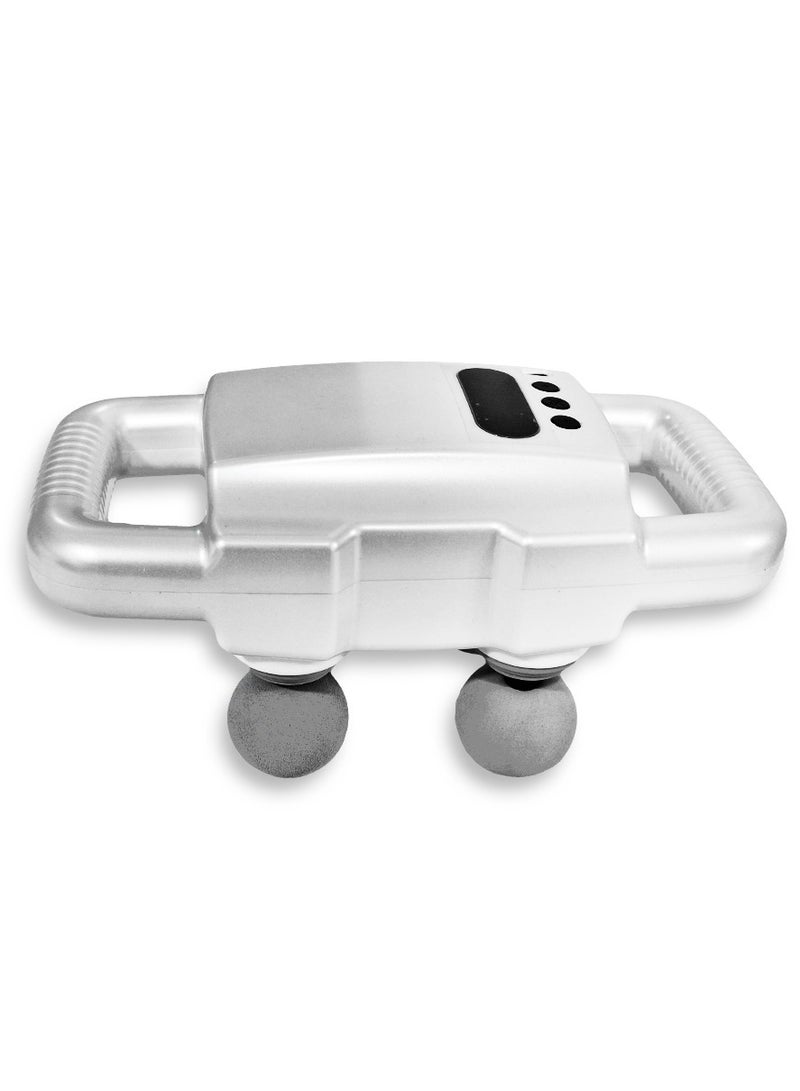 جهاز مساج كهربائي مدمج، جهاز مساج للاسترخاء والشفاء 4 في 1، لاسلكي وقابل لإعادة الشحن، كابل USB من النوع C، بطارية ذات سعة كبيرة 2500 مللي أمبير في الساعة 4 تكنولوجيا تدليك منطقة كبيرة رأس تدليك موديل JY-0116-B للاسترخاء العميق لمنطقة كبيرة يمكن استخدامه في المنزل - أبيض - Image 1