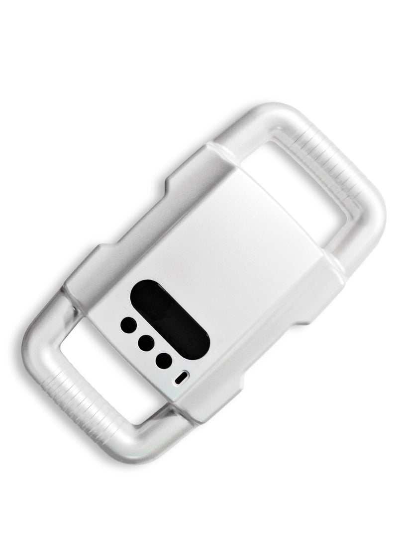 جهاز مساج كهربائي مدمج، جهاز مساج للاسترخاء والشفاء 4 في 1، لاسلكي وقابل لإعادة الشحن، كابل USB من النوع C، بطارية ذات سعة كبيرة 2500 مللي أمبير في الساعة 4 تكنولوجيا تدليك منطقة كبيرة رأس تدليك موديل JY-0116-B للاسترخاء العميق لمنطقة كبيرة يمكن استخدامه في المنزل - أبيض - Image 2