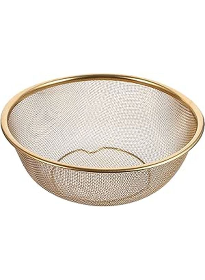 Stainless Steel Fine Mesh Colander Bowl with Double Handles for Kitchen Food Strainer - Image 1