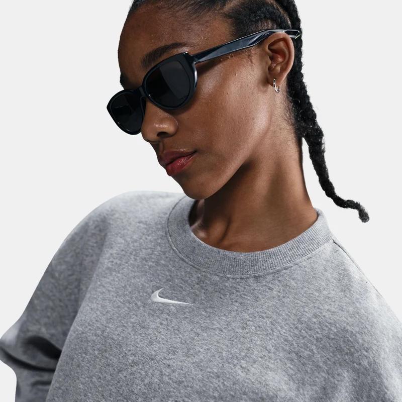 Nike Grey Women's Sportswear Phoenix Sweatshirt for Women | Best Price UAE