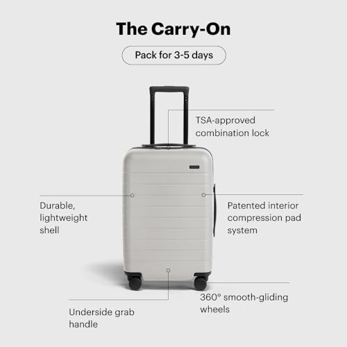 Away Carry-On Luggage, Lightweight Hardside Suitcase with Spinner Wheels, 22 Inch Airline Approved, TSA Lock, Cloud Gray - Image 2