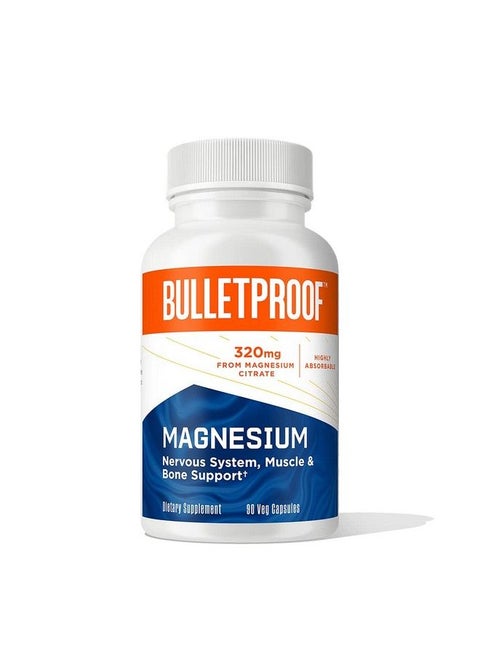 Magnesium Capsules 90 Count Supplement For Nervous System Muscle And Bone Support