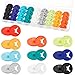 Juexica Juexica 40 Pcs Running Bib Clips Race Number Buckle Fixing System Triathlon Race Bib Holder Marathon Number Buckles - Image 2