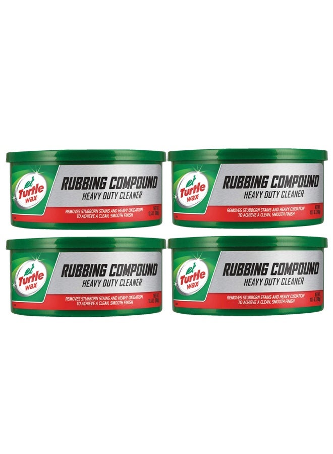 TurtleWax Combo 4 pcs Turtle Wax Heavy Duty Rubbing Compound for Paint Scratch Removal, Swirl Marks and Oxidation Repair - Image 1