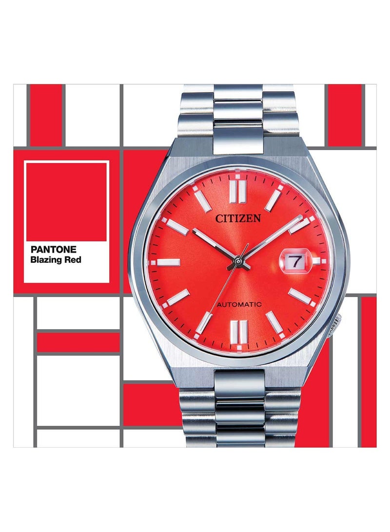 CITIZEN X PANTONE NJ0158-89W Limited edition Men's Watch, Automatic, Sapphire Glass - Blazing Red Watch - Image 5