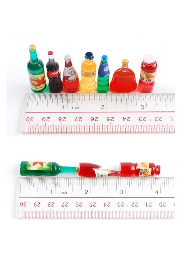 NWFashion - NWFashion 120PCS Miniature Decor Drink Bottle Dessert Pastry Food Cake Topper Dollhouse Decoration (Drink) - Image 1
