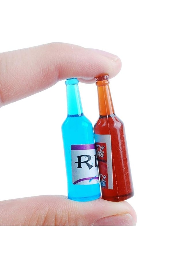 NWFashion - NWFashion 120PCS Miniature Decor Drink Bottle Dessert Pastry Food Cake Topper Dollhouse Decoration (Drink) - Image 1