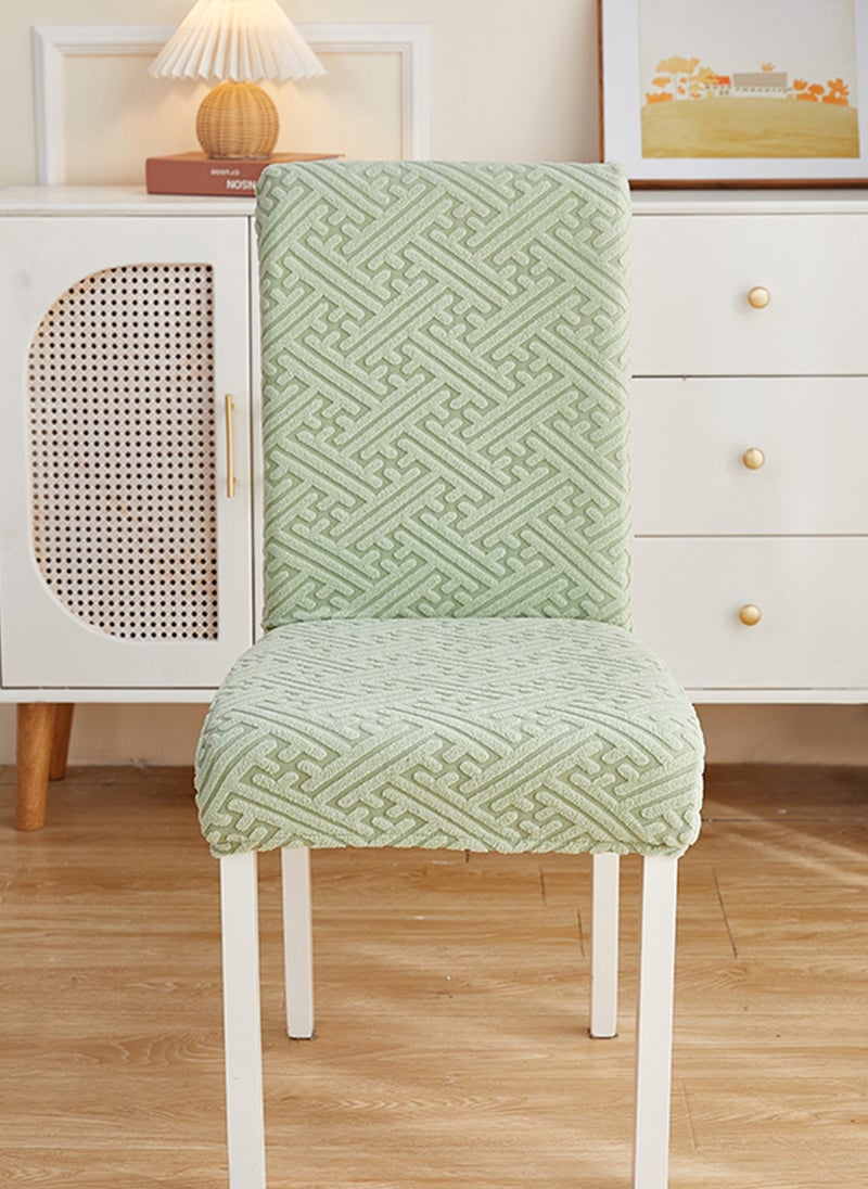 Sharpdo 1 Piece Set of Solid Color Three Dimensional Jacquard Chair Cover, Washable Elastic Chair Cover  - Image 1
