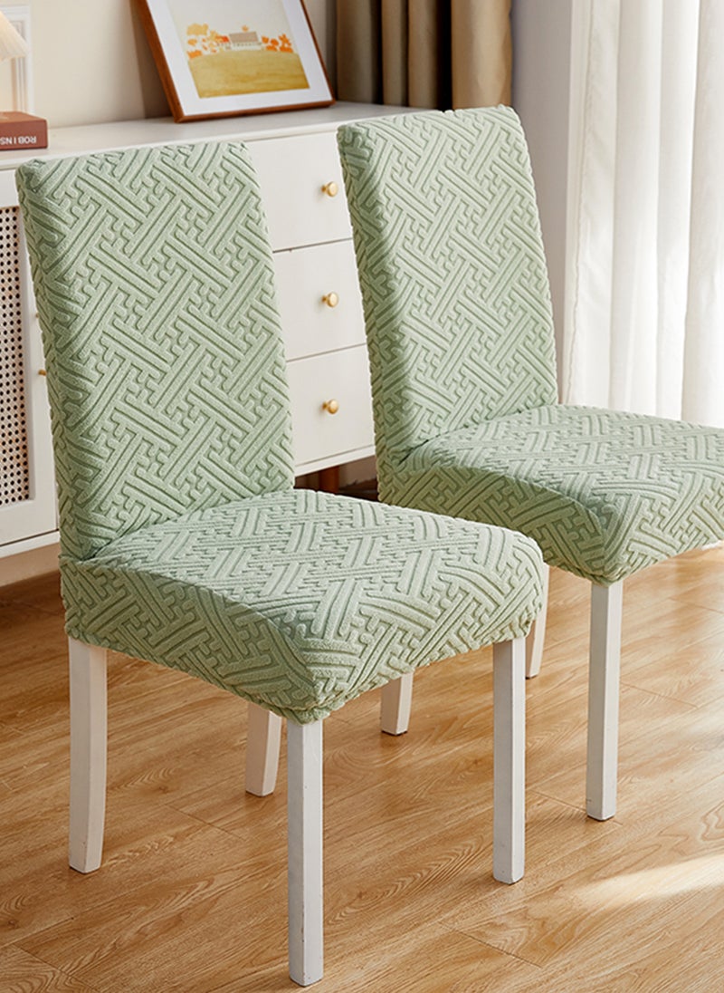 Sharpdo 1 Piece Set of Solid Color Three Dimensional Jacquard Chair Cover, Washable Elastic Chair Cover  - Image 5