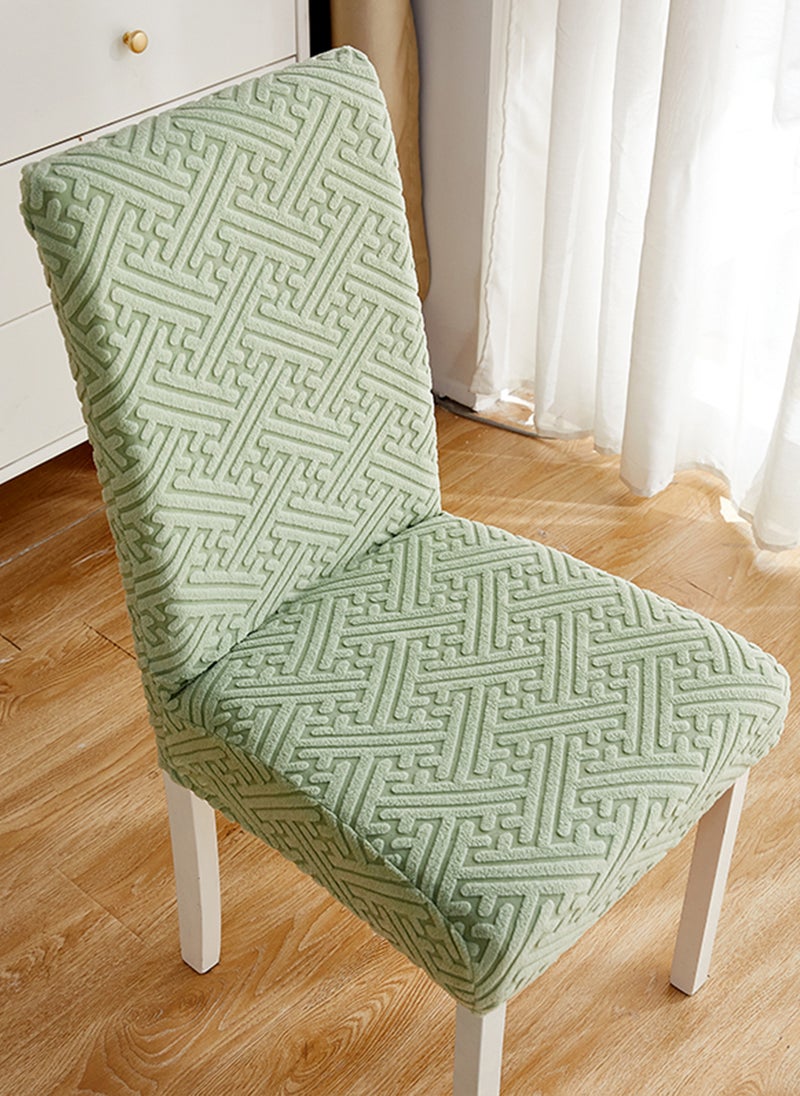 Sharpdo 1 Piece Set of Solid Color Three Dimensional Jacquard Chair Cover, Washable Elastic Chair Cover  - Image 3