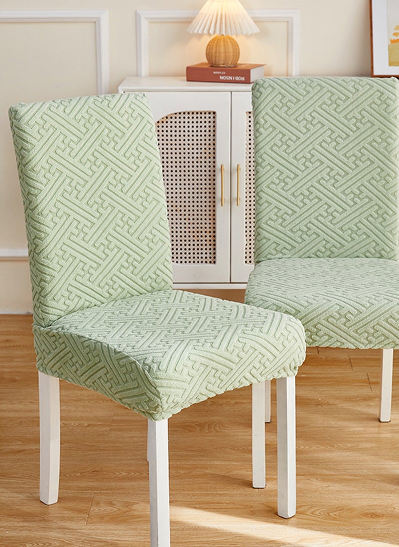 Sharpdo 1 Piece Set of Solid Color Three Dimensional Jacquard Chair Cover, Washable Elastic Chair Cover  - Image 4
