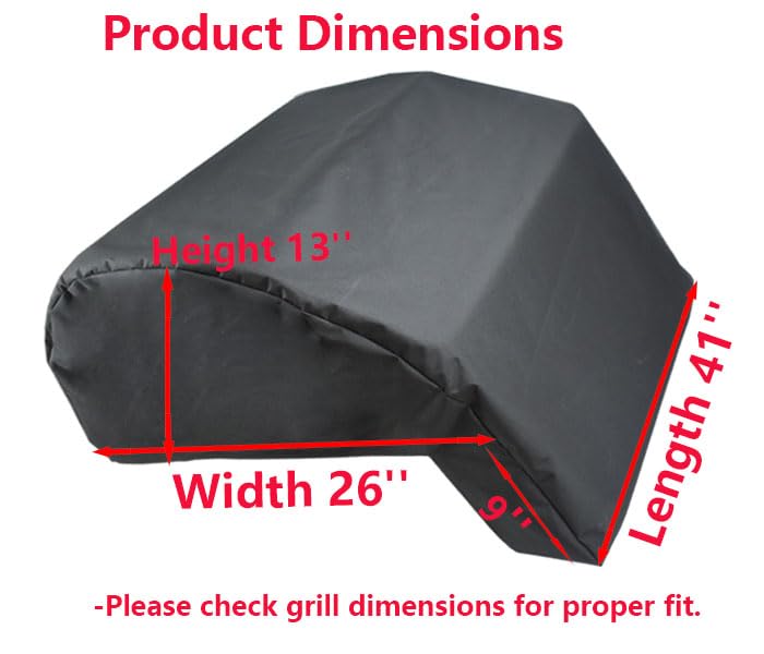 Mini Lustrous Built-in Grill Cover Compatible with Blaze 40 Inch 5-Burner Gas Grill, Water-Resistant Island BBQ Grill Top Cover, 41'' (L) x 26'' (W) x 13'' (H) - Image 2