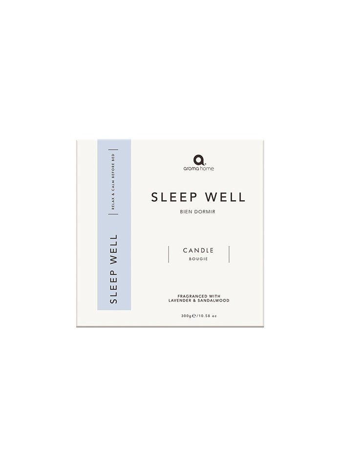 Aroma Home Sleep Well Candle - Lavender & Sandalwood Essential Oil  - Image 2