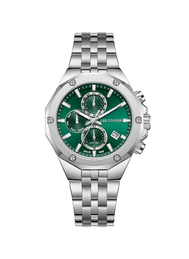 Lee Cooper Men Multi Function Dark Green Dial Watch - LC08104.370  - Image 1