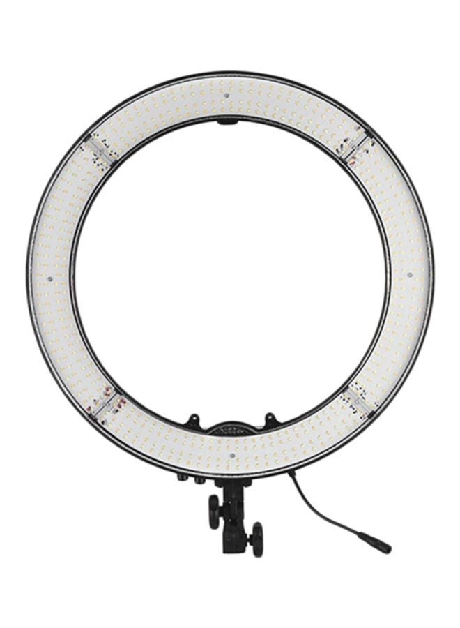 NIBEMINENT 18 Inches Two Color Temperature Ring Light White/Black  - Image 1