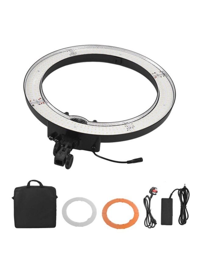NIBEMINENT 18 Inches Two Color Temperature Ring Light White/Black  - Image 2
