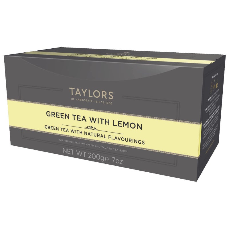 Taylors of Harrogate Green Tea with Lemon, 100 Count (Pack of 1) - Image 1