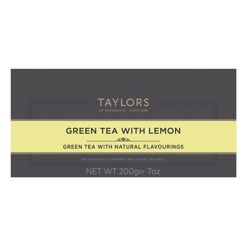 Taylors of Harrogate Green Tea with Lemon, 100 Count (Pack of 1) - Image 2