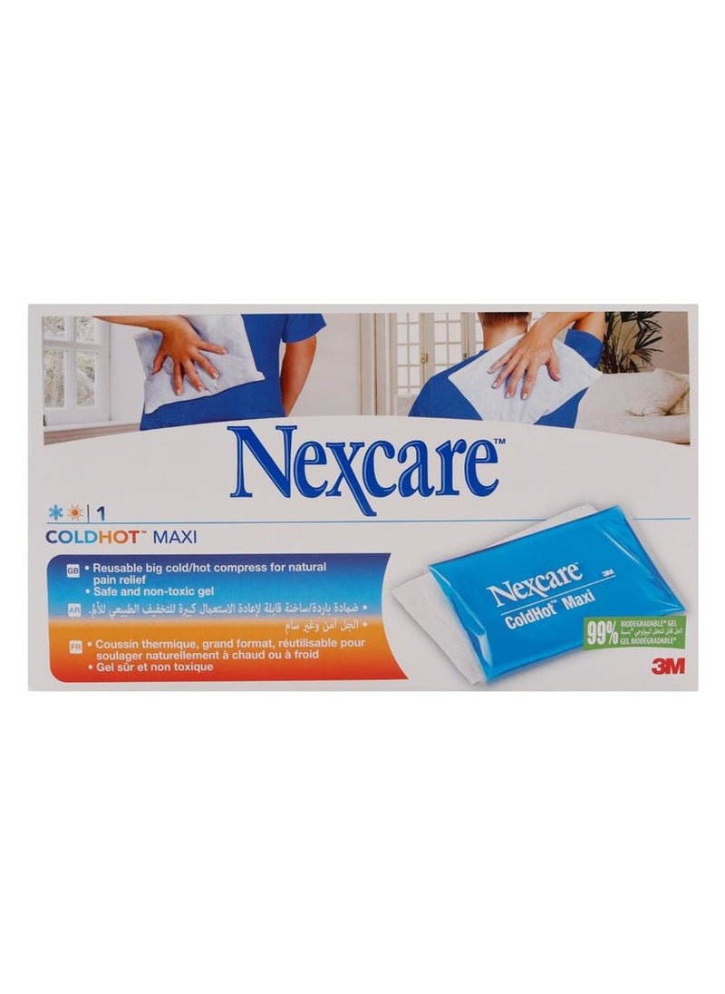ثري ام 3M Nexcare Cold Hot Maxi، ضغط كبير بارد/ساخن قابل لإعادة الاستخدام لتخفيف الألم 